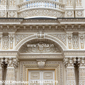 Classic Villa Design with Decorative Pillar Details No-2564