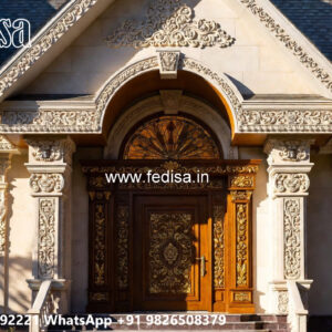Classic Villa Design with Elegant Home Entrance No-2599