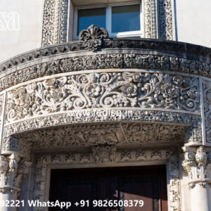 Classic Villa Design with Elegant Decorative Pillars No-2659