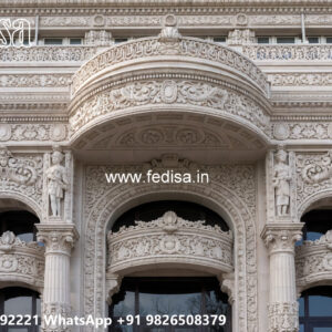 Classic Villa Design with Elegant Entrance Gate Ideas No-2679