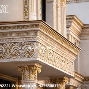Classic House Design with Stylish Marble Flooring No-2907