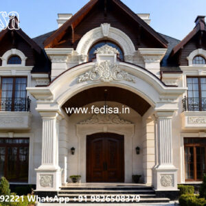 Classic Villa Design with Beautiful Garden Landscape No-3010