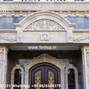 Classic Villa Design with Decorative Wooden Details No-3068