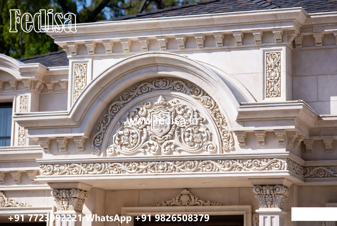 Classic Villa Design with Beautiful Garden Pathways No-3095