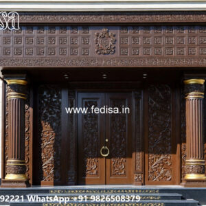 Classic Villa Design with Elegant Decorative Pillars No-3109