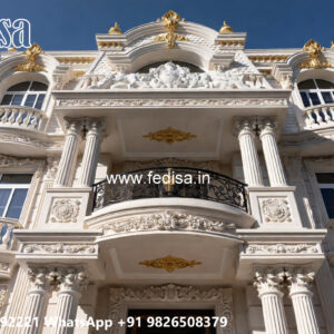 Classic Villa Design with Stylish Front Garden No-3143