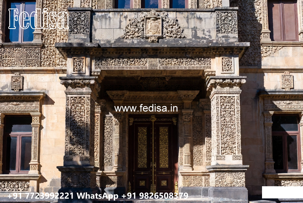 Luxury House Design with Beautiful Stone Exterior No-3272