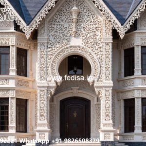 Classic House Design with Grand Entrance Ideas No-3326