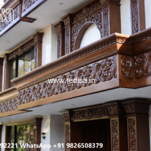Classic House Design with Decorative Iron Railings No-3386