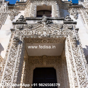 Classic House Design with Decorative Entry Door Ideas No-3417