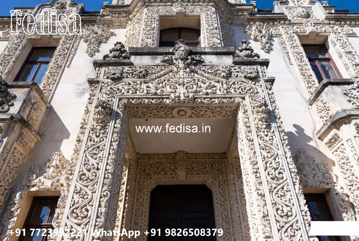 Classic House Design with Decorative Entry Door Ideas No-3417