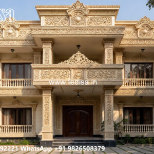 Classic House Design with Traditional Decorative Details No-3448