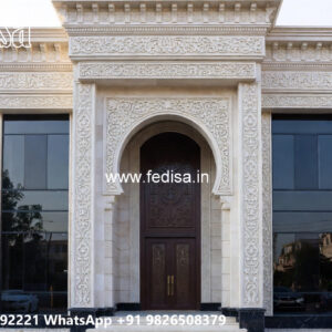 Classic Villa Design with Decorative Pillar Details No-3464