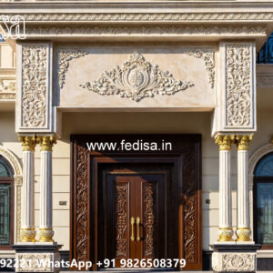 Classic Villa Design with Decorative Architectural Features No-3553