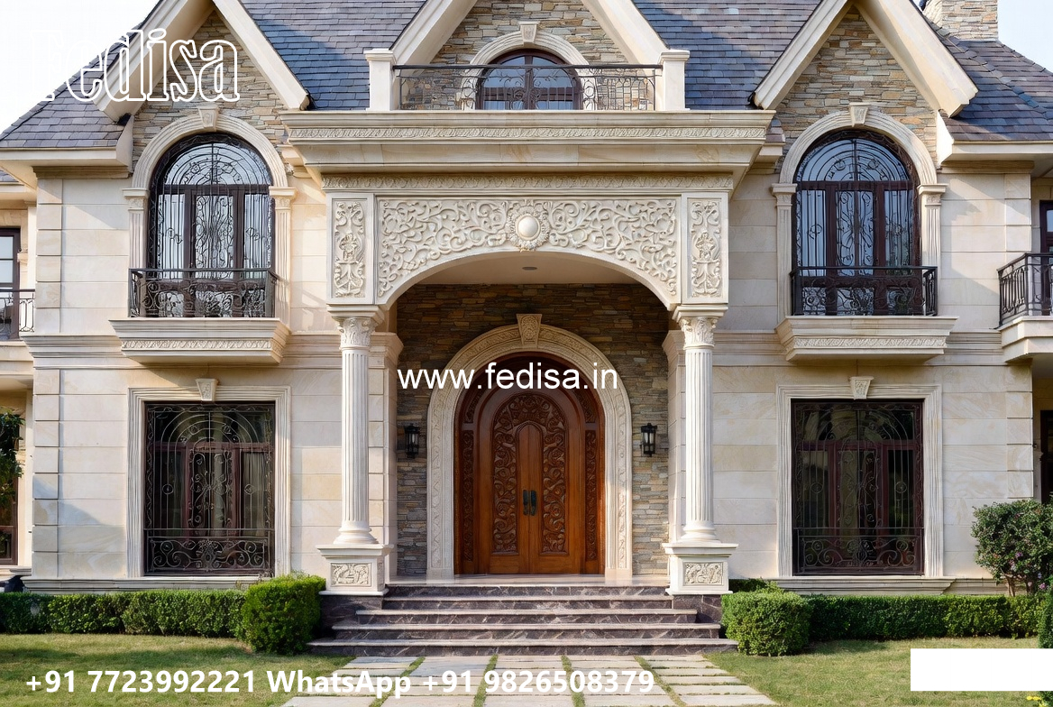 Beautiful Classic House Design with Elegant Details No-3794