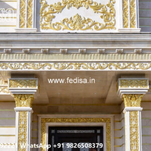 Classic House Design with Elegant Front Yard Ideas No-3798