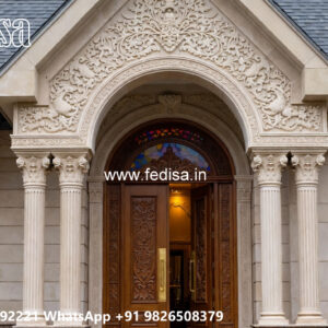 Classic House Design with Elegant Balcony Railings No-3857