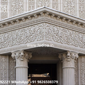 Classic Villa Design with Decorative Wooden Details No-3968