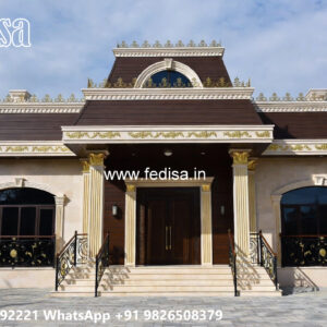 Classic Villa Design with Elegant Outdoor Garden No-4013