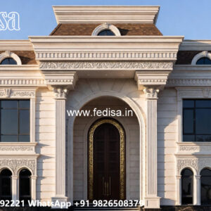 Classic Villa Design with Decorative Exterior Features No-4037