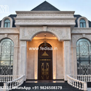 Classic Villa Design with Beautiful Marble Details No-4040