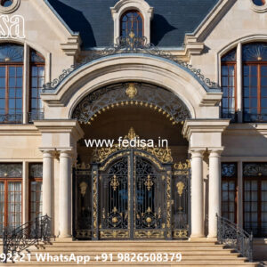 Classic Villa Design with Stylish Front Garden No-4043
