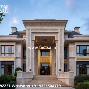 Luxury House Design with Wooden and Marble Finishes No-4071