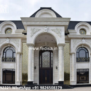 Luxury House Design with Grand Entrance Door Ideas No-4164
