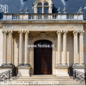 Classic House Design with Beautiful Garden Landscape No-4221