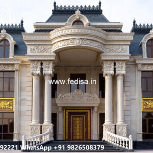Classic House Design with Decorative Pillar Concepts No-4223