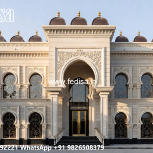 Classic House Design with Elegant Front Yard Ideas No-4248