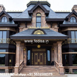 Classic House Design with Beautiful Exterior Walls No-4284