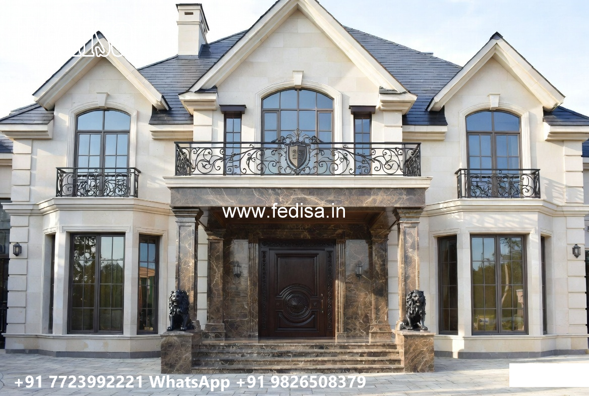Classic House Design with Grand Staircase Styling No-4295