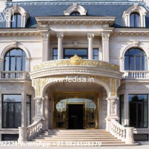 Classic House Design with Elegant Balcony Railings No-4307