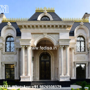 Classic House Design with Decorative Entry Door Ideas No-4317
