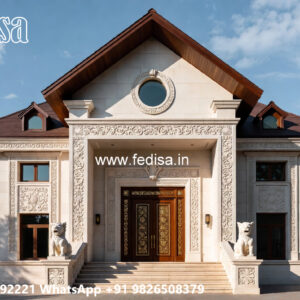 Classic House Design with Luxury Exterior Landscaping No-4331