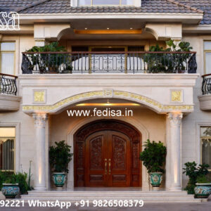 Classic Villa Design with Decorative Wall Textures No-4396
