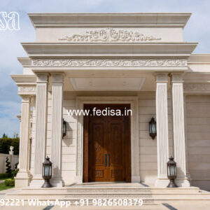 Classic Villa Design with Beautiful Balcony Railings No-4423