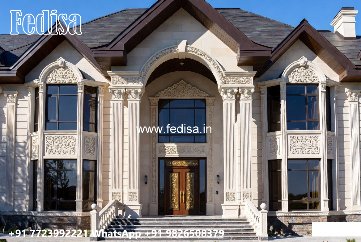 Classic Villa Design with Elegant Hallway Concepts No-4425