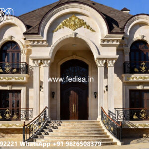 Classic Villa Design with Stylish Entryway Decor No-4447