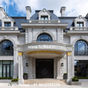 Classic Villa Design with Decorative Architectural Features No-4453