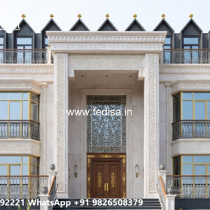 Classic Villa Design with Elegant Decorative Pillars No-4459