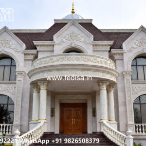 Luxury House Design with Wooden and Marble Finishes No-4521