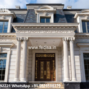 Luxury House Design with Stylish Front Elevation No-4552
