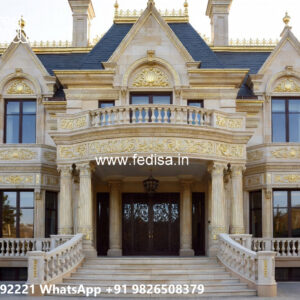 Classic House Design with Beautiful Garden Landscape No-4671