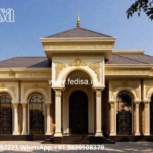Classic House Design with Elegant Outdoor Lighting No-4714