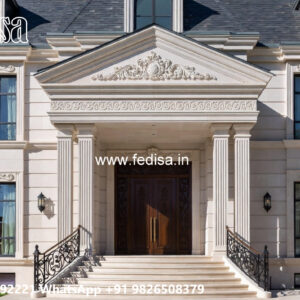 Classic House Design with Beautiful Stone Cladding No-4717