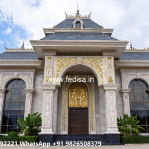 Classic House Design with Beautiful Garden Decor No-4744