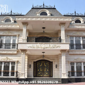 Classic House Design with Traditional Decorative Details No-4798