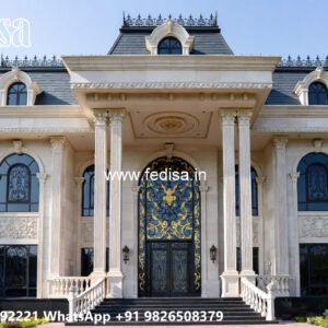Classic Villa Design with Beautiful Roof Architecture No-4829